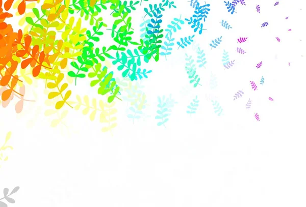 Светлый Многоцветный Векторный Абстрактный Фон Листьями Элегантная Яркая Иллюстрация Листьями — стоковый вектор