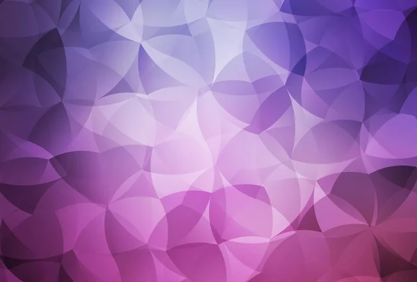 ライトパープルピンクのベクトルが三角形の背景を照らします 勾配のある三角形の幾何学的サンプル あなたのビジネスデザインのための真新しいスタイル — ストックベクタ