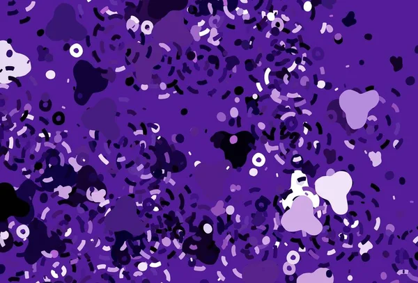 Ανοιχτό Μωβ Ροζ Διανυσματικό Πρότυπο Χαοτικά Σχήματα Εικονογράφηση Πολύχρωμα Σχήματα — Διανυσματικό Αρχείο