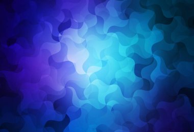 Koyu mavi vektör çokgen şablon. Üçgenli parlak renkli çizimler. İşiniz için yepyeni bir tasarım..