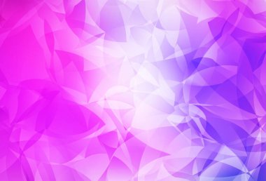 Açık Mor, pembe vektör eğimli üçgenler. Üçgenli renkli soyut çizimler. Broşürünüz için yepyeni bir tasarım..