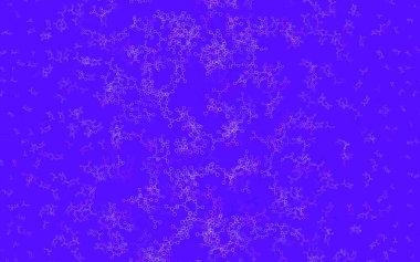 Açık Pembe, yapay zeka ağlı Mavi vektör deseni. Renkli yapay zeka yapısı, eğimli çizgiler ve noktalar. Siber yeniliklerin tasviri için tasarım.