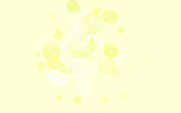 Světle Zelená Žluté Vektorové Pozadí Růžemi Dekorativní Design Květin Bílém — Stockový vektor