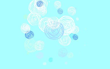 Açık renkli vektör doğal arkaplan ve güller. Beyaz arka planda gradyanı olan çiçekler. Web siteniz için Doodle tasarımı.