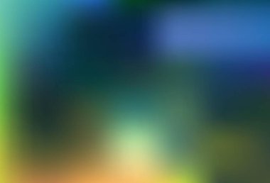 Açık mavi, sarı vektör bulanık şablon. Soyut ve gradyan renkte renkli çizimler. Web siteniz için bulanık tasarım.