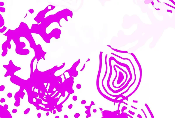 Fond Vectoriel Violet Clair Avec Des Formes Memphis Formes Chaotiques — Image vectorielle