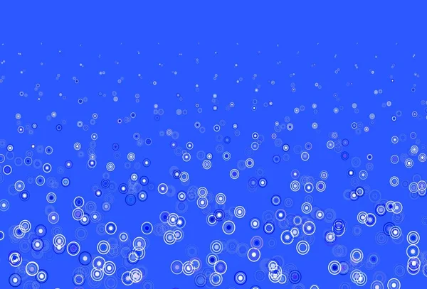 Hellblauer Grüner Vektorhintergrund Mit Punkten Unscharfe Blasen Auf Abstraktem Hintergrund — Stockvektor