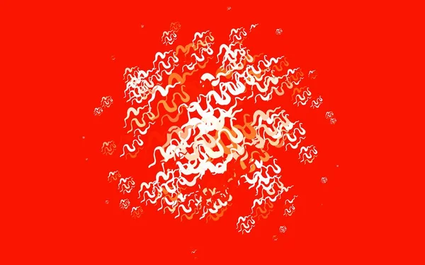 Rouge Clair Mise Page Vectorielle Jaune Avec Des Lignes Irisées — Image vectorielle