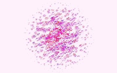 Eğri çizgileri olan açık pembe vektör arkaplanı. Soyut ve gradyan renkte renkli çizimler. Fikirlerin için bir örnek..