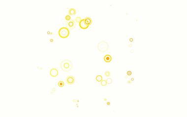 Disklerle açık turuncu vektör dokusu. Bulanık yağmur damlaları olan soyut bir çizim. İş ilanınız için tasarım.