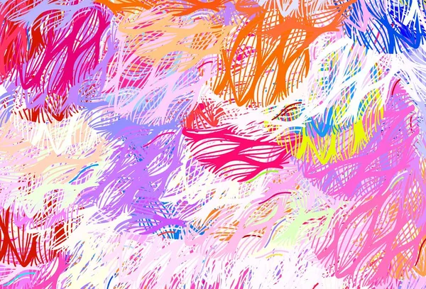 Texture Vectorielle Multicolore Claire Avec Lignes Courbes Une Illustration Brillante — Image vectorielle