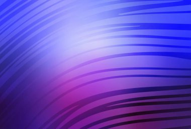 Açık mavi, kırmızı vektör arkaplanı ve ince çizgileri var. Kavisli çizgilerden oluşan parlak bir illüstrasyon. Tasarımınız için desen.