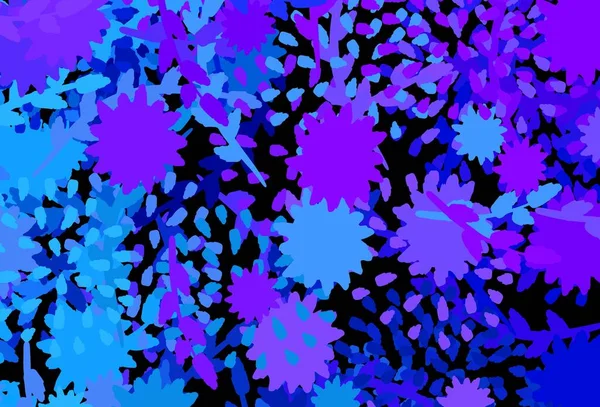 Светло Розовая Синяя Векторная Текстура Различными Формами Красочные Хаотические Формы — стоковый вектор
