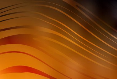 Koyu turuncu çizgili vektör düzeni. Soyut tarzda gradyan çizgilerle akıllı illüstrasyon. Web siteniz için soyut tasarım.