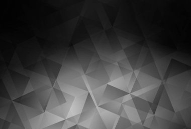 Koyu gri vektör üçgen çizimi. Üçgenli modern soyut çizim. Dizaynınız için üçgen desen.