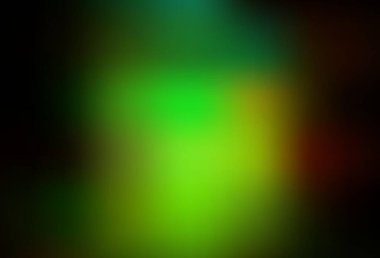 Koyu yeşil, kırmızı vektör bulanık arkaplan. Gradyan ile modern soyut çizim. İş tasarımınız için yeni biçim.