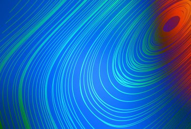 Açık mavi, kırmızı vektör parlak soyut düzen. Gradyan tasarımlı, soyut, ışıltılı çizimler. Çalışmalarınız için akıllı tasarım.