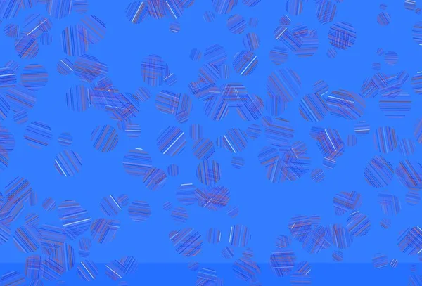 Светло Синяя Красная Векторная Текстура Дисками Современная Абстрактная Иллюстрация Красочными — стоковый вектор