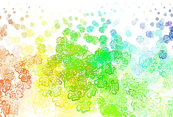 Heller Mehrfarbiger Vektorhintergrund Mit Abstrakten Formen Einfache Farbenfrohe Illustration Mit — Stockvektor