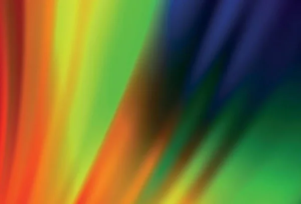Dark Multicolor Vector Colorful Blur Backdrop Creative Illustration Halftone Style — Stock Vector