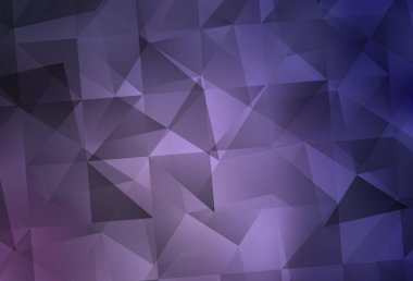 Hafif Mor vektör soyut mozaik zemin. Yarım ton şeklinde, üçgenli yaratıcı illüstrasyon. Broşürünüz için yepyeni bir tasarım..