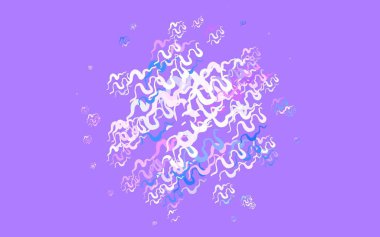 Açık mavi, çizgileri olan kırmızı vektör deseni. Eğimli çizgileri olan zarif parlak bir illüstrasyon. Reklamınız için yepyeni tasarım..