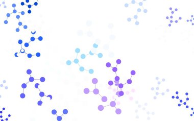 Açık Pembe, yeşil vektör arkaplanı ve yapay zeka verileri. Parlak renkli bir illüstrasyon ve yapay zekanın gerçek yapısı. Siber yeniliklerin tasviri için tasarım.