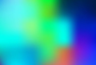 Açık mavi, yeşil vektör soyut düzeni. Gradyan tasarımlı, soyut, ışıltılı çizimler. İşiniz için yepyeni bir tasarım..