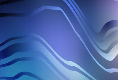 Koyu pembe, kıvrımlı çizgileri olan mavi vektör arka plan. Soyut tarzda gradyan çizgilerle akıllı illüstrasyon. İşiniz için en iyi tasarım.