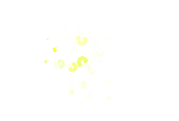 Vert Clair Fond Vectoriel Jaune Avec Arc Ciel Nuages Illustration — Image vectorielle