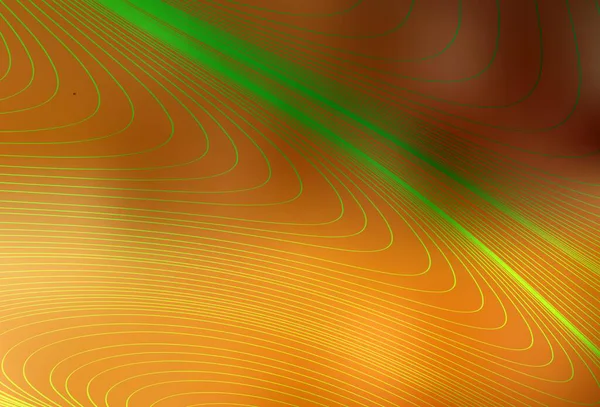 Светло Оранжевый Векторный Фон Мокрыми Линиями Образец Красочными Линиями Формами — стоковый вектор