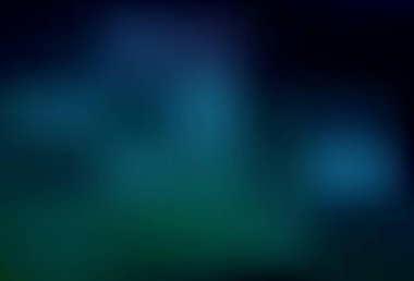 Koyu mavi, yeşil vektör soyut arkaplan. Eğilimli zarif, parlak bir çizim. Web siteniz için bulanık tasarım.