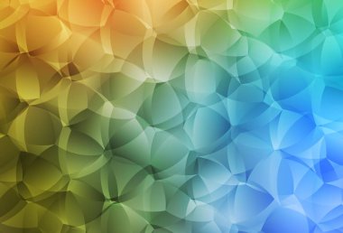 Açık mavi, soyut şekilli sarı vektör dokusu. Modern tarzda değişen renkli kaotik formlar. Duvar kağıtları için zarif tasarım.