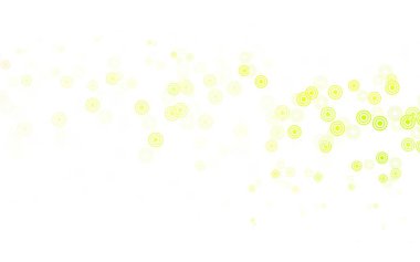 Açık yeşil, diskli kırmızı vektör dokusu. Doğa tarzında bulanık halkaları olan güzel renkli çizimler. Duvar kağıtlarının dokusu için desen.