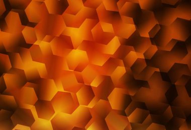 Koyu turuncu vektör eğimli üçgenler. Çokgen biçiminde, gradyan ile renkli çizimler. Marka kitabınız için yeni şablon.