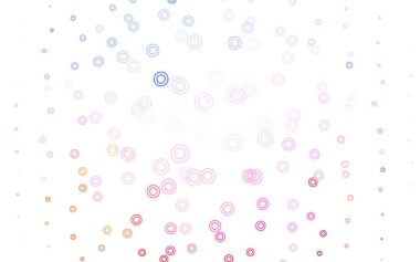 Açık mavi, noktalı sarı vektör arkaplan. Soyut arka planda bulanık kabarcıklar ve renkli gradyan. Marka kitabınız için yeni şablon.