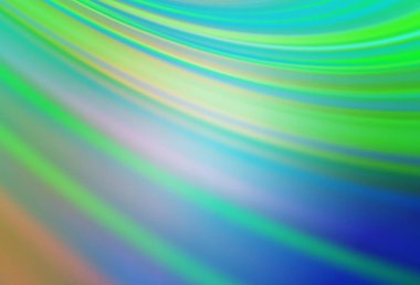 Açık yeşil vektör soyut bulanık arkaplan. Gradyan tasarımlı, soyut, ışıltılı çizimler. Web siteniz için bulanık tasarım.