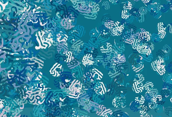 Светло Голубая Векторная Текстура Абстрактными Формами Простая Красочная Иллюстрация Абстрактными — стоковый вектор