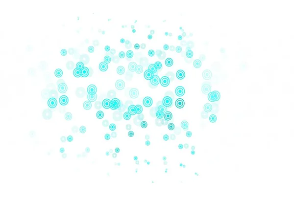 Modèle Vectoriel Vert Clair Avec Sphères Bulles Floues Sur Fond — Image vectorielle