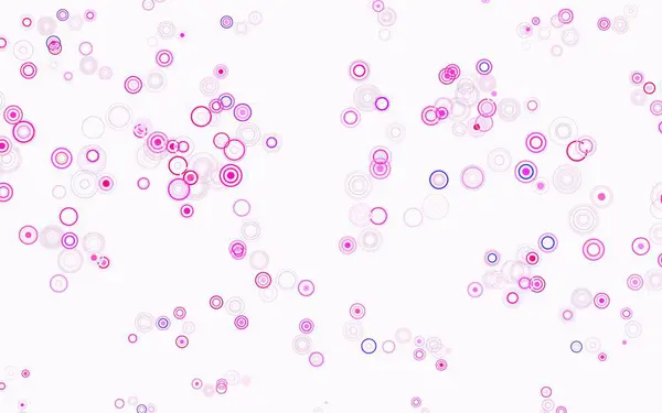 Luz Púrpura Fondo Vectorial Rosa Con Burbujas Burbujas Borrosas Sobre — Archivo Imágenes Vectoriales