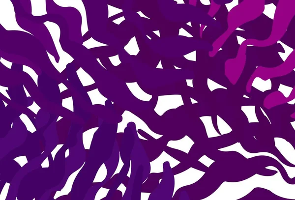 Modèle Vectoriel Violet Foncé Avec Des Lignes Courbées Illustration Colorée — Image vectorielle