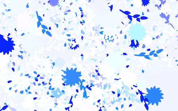 Açık mavi, sarı vektör soyut fon çiçekli, güllü. Parlak renkli resimli çiçekler. Çocuk kitapları için renkli desen.