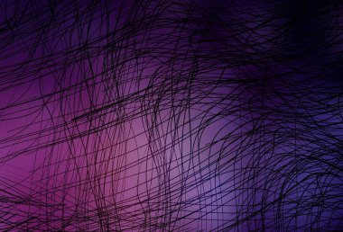 Eğri çizgileri olan koyu pembe vektör şablonu. Alnında çizgiler olan soyut bir çizim. Fikirlerin için bir örnek..