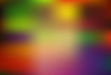 Koyu yeşil, sarı vektör bulanık desen. Görüntü stili ve gradyanı olan yeni renkli çizimler. İşiniz için yeni tasarım.