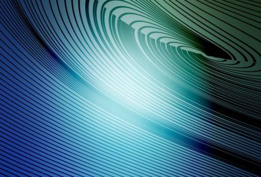 Açık mavi, kıvrımlı çizgileri olan yeşil vektör dokusu. Kavisli çizgilerden oluşan parlak bir illüstrasyon. İş tasarımınız için şablon.