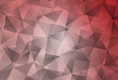 Açık pembe vektör soyut çokgen arkaplan. Çokgen biçiminde, gradyan ile renkli çizimler. İş tasarımınız için yepyeni bir tarz.