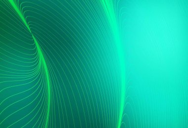 Açık yeşil çizgili bir şablon. Soyut ve gradyan renkte renkli çizimler. Tasarımınız için basit şablon.