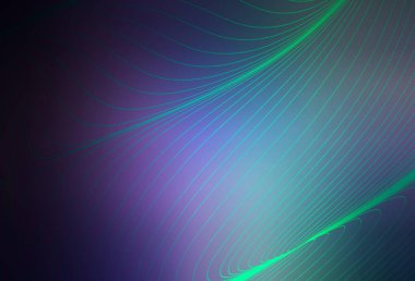 Koyu pembe, mavi vektör arkaplan ve ince çizgiler. Eğri şekilli yepyeni renkli bir tasvir. Cep telefonu ekranları için arkaplan.