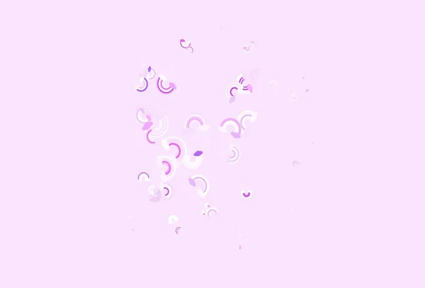 Light Purple Pink Vector Background Rainbow Symbols Decorative Illustration Rainbow — Stock Vector