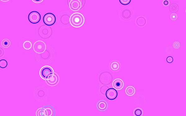 Светло Фиолетовая Векторная Компоновка Кружочками Современная Абстрактная Иллюстрация Красочными Каплями — стоковый вектор